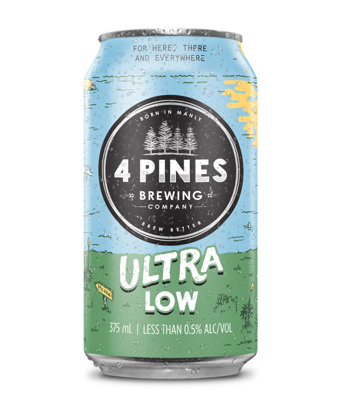 4 Pines Ultra Low Alcohol Beer Cans - Non-Alcoholic Beer - Sans Drinks