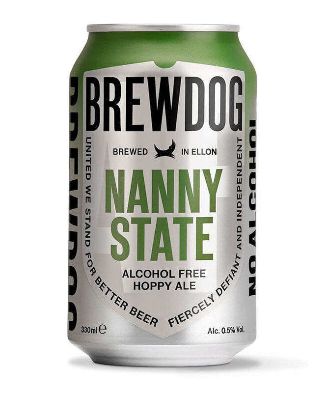 BrewDog Nanny State Alcohol-Free Hoppy Ale - Non-Alcoholic Beer - Sans Drinks