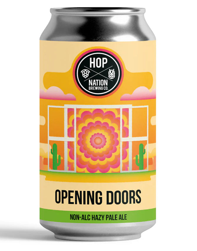 Hop Nation Opening Doors Hazy Pale Ale - Non-Alcoholic Beer - Sans Drinks