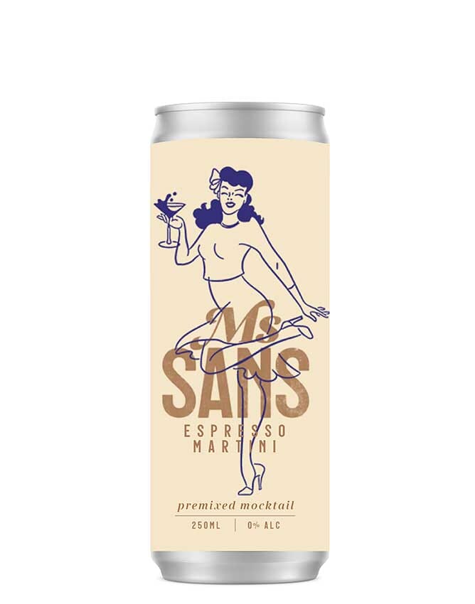 Ms Sans Non-Alcoholic Espresso Martini RTD Can - Non-Alcoholic Spirits - Sans Drinks