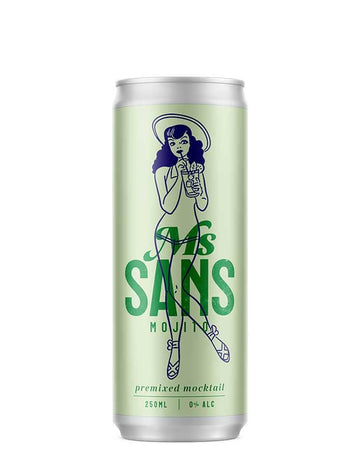 Ms Sans Non-Alcoholic Mojito RTD Can - Non-Alcoholic Spirits - Sans Drinks Sans-Sandbox