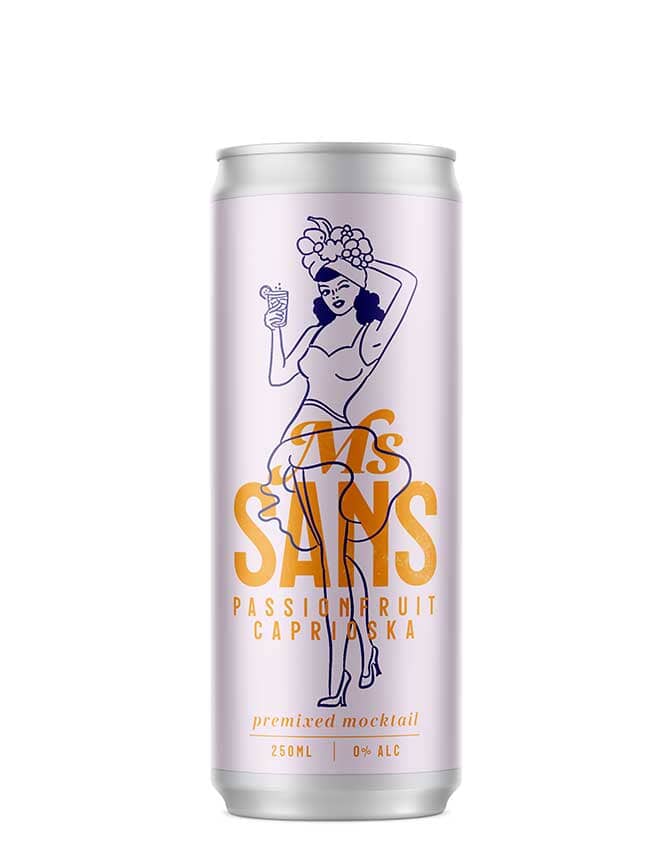 Ms Sans Non-Alcoholic Passionfruit Caprioska RTD Can - Non-Alcoholic Spirits - Sans Drinks