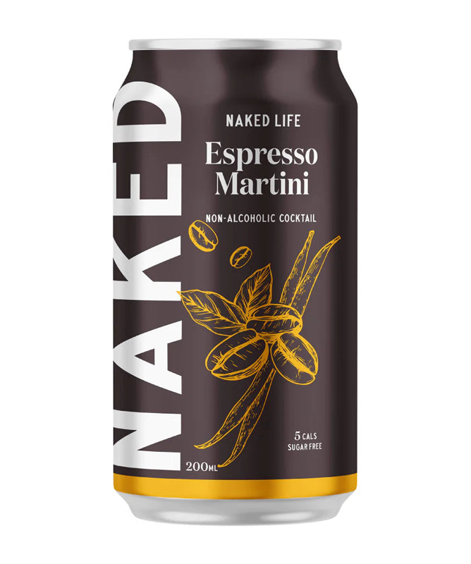 Naked Life Non-Alcoholic Espresso Martini Cocktail - Pre-Mixed Drinks - Sans Drinks