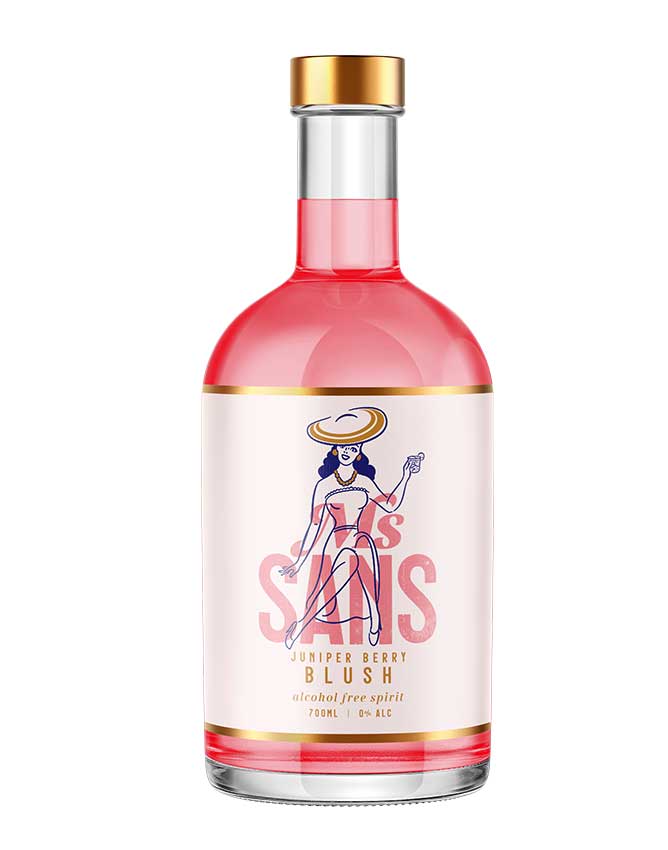 Ms Sans Juniper Berry Blush Pink Gin substitute - Non-Alcoholic Spirits - Sans Drinks