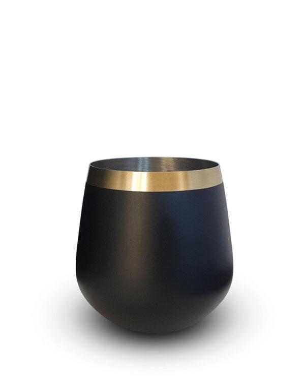 Clinq Brass & Black Whiskey Glasses (Box Set of 2) - Whiskey Glasses - Sans Drinks