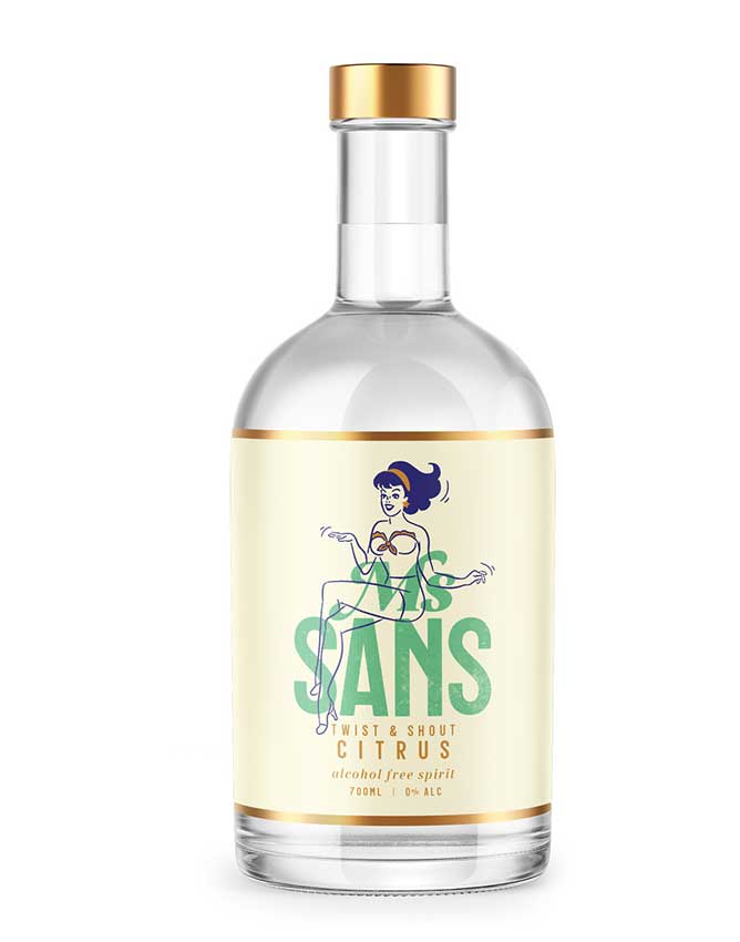 Ms Sans Twist & Shout Citrus Gin Substitute - Non-Alcoholic Spirits - Sans Drinks