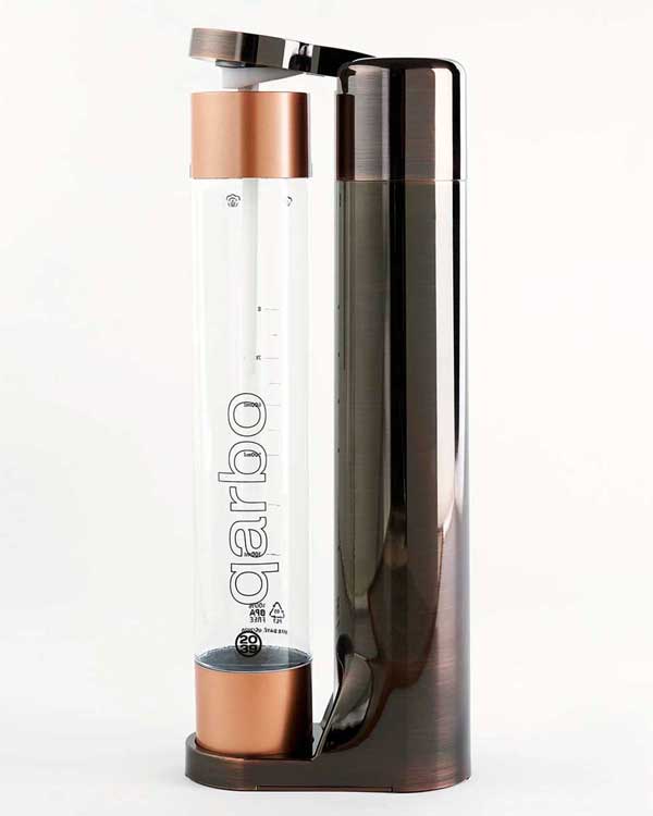 Qarbo Sparkling Water Maker & Fruit Infuser - Rose Gold - Sparkling Water Maker - Sans Drinks