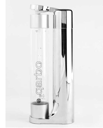 Qarbo Sparkling Water Maker & Fruit Infuser - Silver - Sparkling Water Maker - Sans Drinks Sans-Sandbox